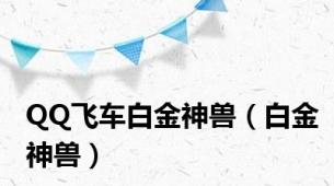 QQ飞车白金神兽（白金神兽）