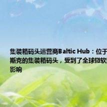 集装箱码头运营商Baltic Hub：位于波兰格但斯克的集装箱码头，受到了全球微软服务中断的影响