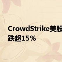 CrowdStrike美股盘前跌超15%