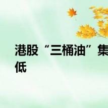 港股“三桶油”集体走低