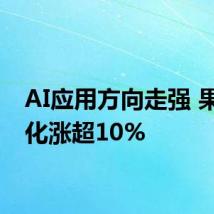 AI应用方向走强 果麦文化涨超10%