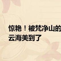 惊艳！被梵净山的霞光云海美到了