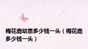 梅花鹿幼崽多少钱一头（梅花鹿多少钱一头）