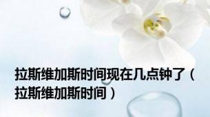 拉斯维加斯时间现在几点钟了（拉斯维加斯时间）