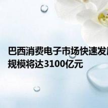 巴西消费电子市场快速发展 市场规模将达3100亿元