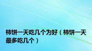 柿饼一天吃几个为好（柿饼一天最多吃几个）