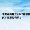 头发染色男士2022年最新流行颜色（头发染色男）
