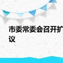 市委常委会召开扩大会议