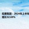 拓普集团：2024年上半年净利润增长32.69%