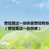 曾经受过一些伤害曾经有些放不开（曾经受过一些伤害）