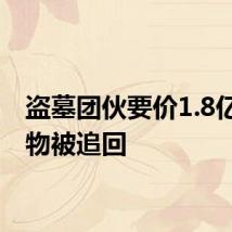 盗墓团伙要价1.8亿的文物被追回