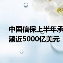 中国信保上半年承保金额近5000亿美元