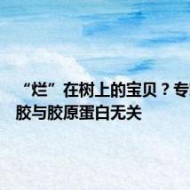 “烂”在树上的宝贝?专家:桃胶与胶原蛋白无关
