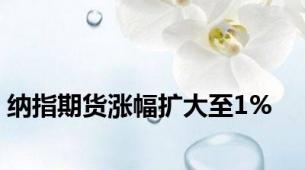 纳指期货涨幅扩大至1%