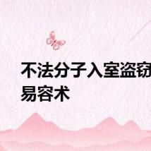 不法分子入室盗窃用上易容术
