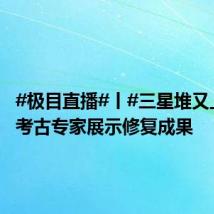#极目直播#丨#三星堆又上新#,考古专家展示修复成果