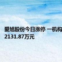 爱旭股份今日涨停 一机构净买入2131.87万元