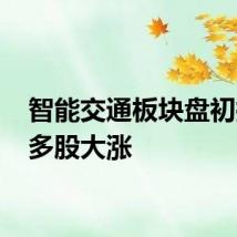 智能交通板块盘初拉升 多股大涨
