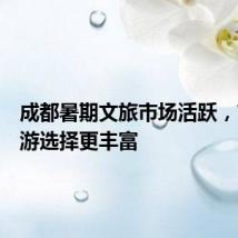 成都暑期文旅市场活跃，市民出游选择更丰富