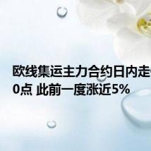 欧线集运主力合约日内走低101.0点 此前一度涨近5%
