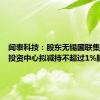 闻泰科技：股东无锡国联集成电路投资中心拟减持不超过1%股份