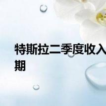 特斯拉二季度收入超预期