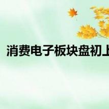 消费电子板块盘初上扬