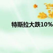 特斯拉大跌10%