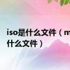 iso是什么文件（mdb是什么文件）