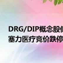 DRG/DIP概念股低开，塞力医疗竞价跌停