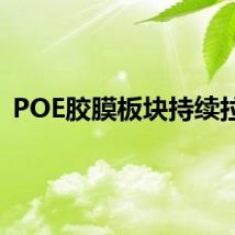 POE胶膜板块持续拉升
