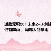 道路无积水！未来2~3小时，新乡仍有阵雨， 局部大到暴雨