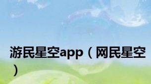 游民星空app（网民星空）