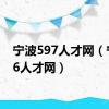 宁波597人才网（宁波86人才网）