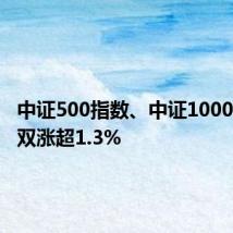 中证500指数、中证1000指数双双涨超1.3%