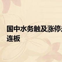 国中水务触及涨停走出5连板