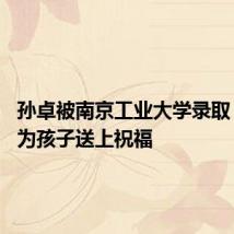 孙卓被南京工业大学录取 孙海洋为孩子送上祝福