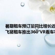 暑期租车预订量同比增长近一倍，飞猪租车推出360°VR看车功能