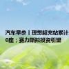 汽车早参丨理想超充站累计上线700座；赛力斯拟投资引望
