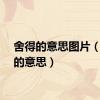 舍得的意思图片（舍得的意思）