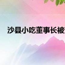 沙县小吃董事长被查