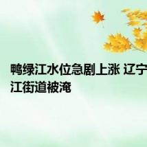 鸭绿江水位急剧上涨 辽宁丹东沿江街道被淹