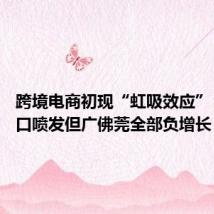 跨境电商初现“虹吸效应” 深圳出口喷发但广佛莞全部负增长