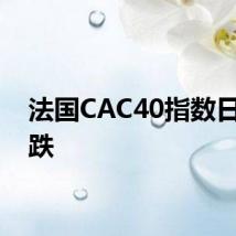 法国CAC40指数日内转跌