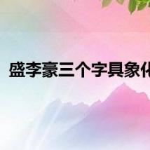 盛李豪三个字具象化了
