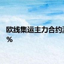 欧线集运主力合约涨超8%