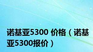 诺基亚5300 价格（诺基亚5300报价）