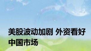 美股波动加剧 外资看好中国市场