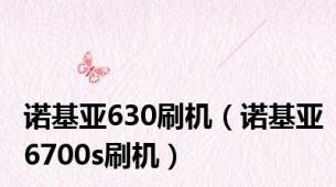 诺基亚630刷机（诺基亚6700s刷机）