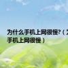 为什么手机上网很慢?（为什么手机上网很慢）